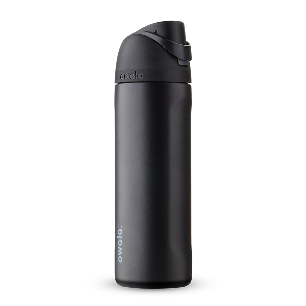 24oz Very, Very Dark Stainless Steel Insulated Owala FreeSip Water Bottle